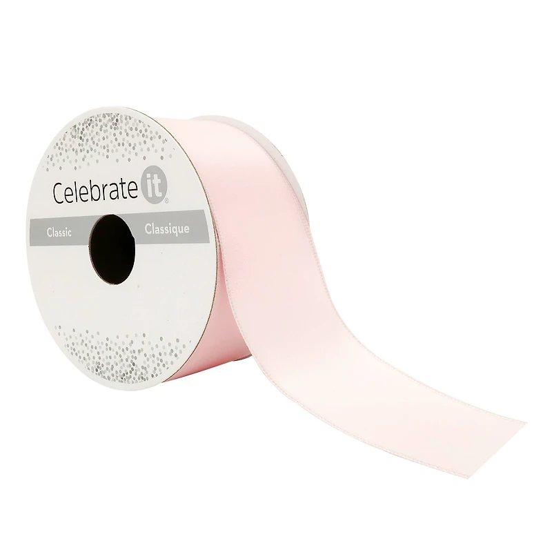 1.5" x 3yd. Double Faced Satin Wired Ribbon by Celebrate It™