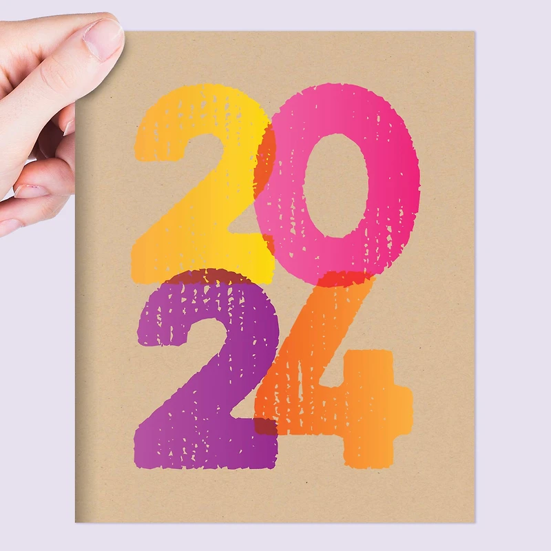 TF Publishing Medium 2024 Kraft Stamped Monthly Planner