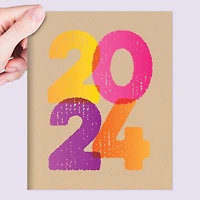 TF Publishing Medium 2024 Kraft Stamped Monthly Planner