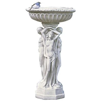 Design Toscano 35" Column of the Maenads Pedestal Font 