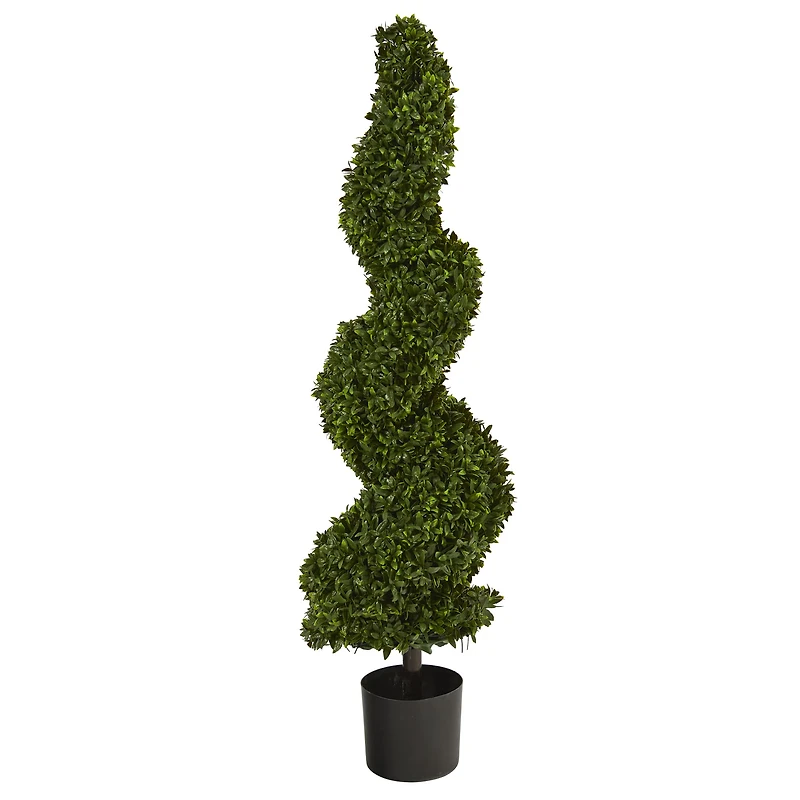 4ft. Potted Spiral Hazel Leaf Topiary Tree