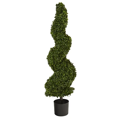 4ft. Potted Spiral Hazel Leaf Topiary Tree