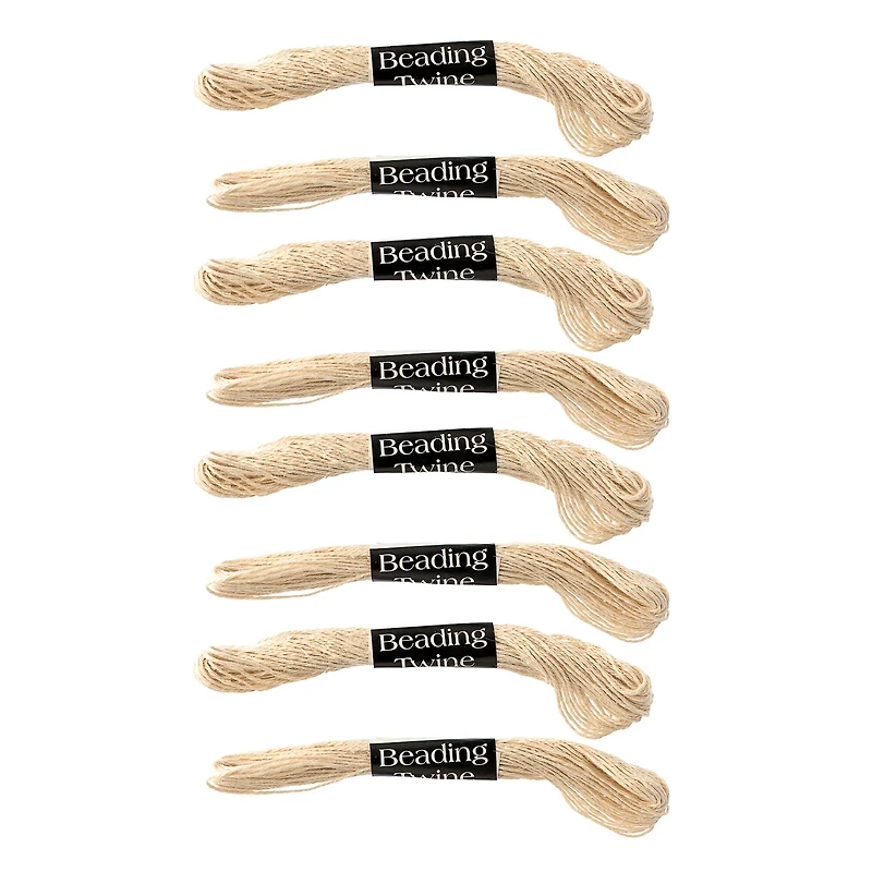 Darice® Natural 3-Ply Hemp Cord Beading Twine, 8ct.