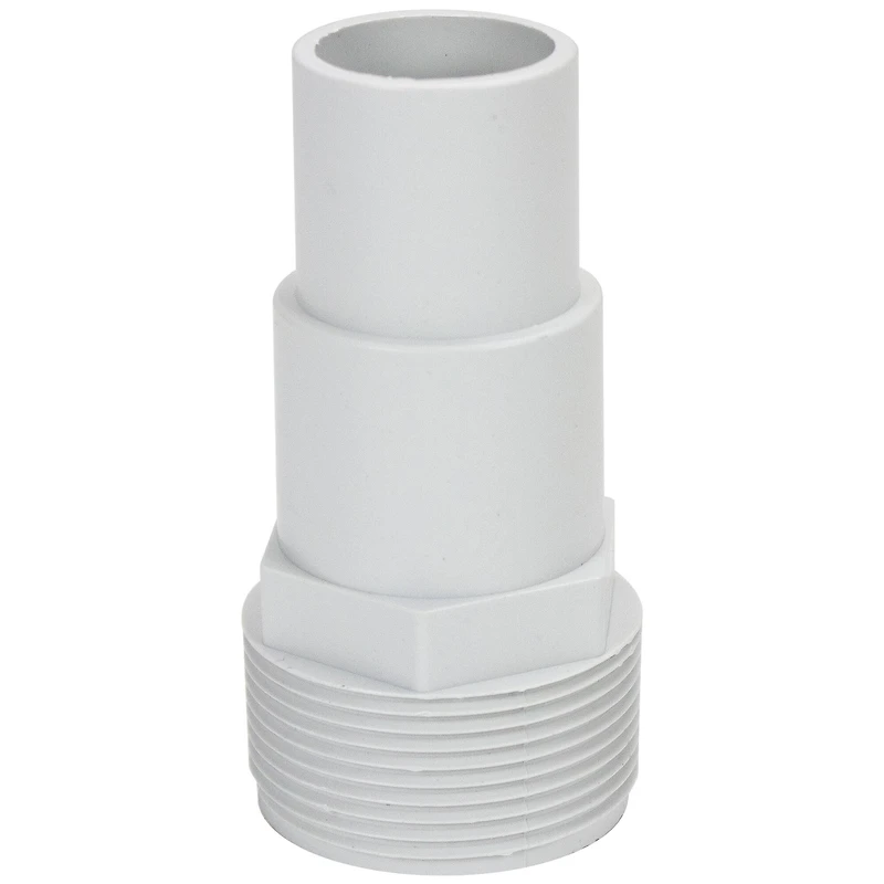 4" White Swimming Pool & Spa Threaded Hose Adapter