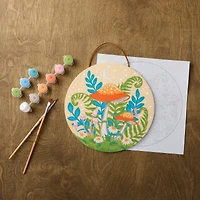 Mushroom Paint-by-Number Plywood Surface Kit by Artist's Loft®