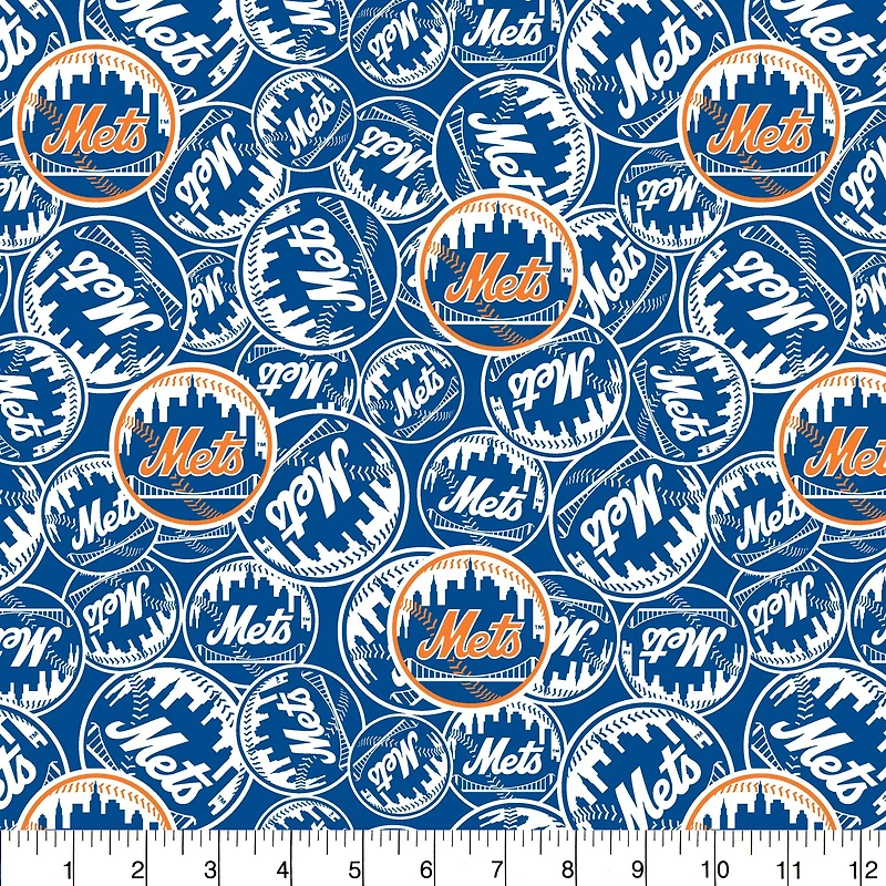 MLB New York Mets Cotton Fabric