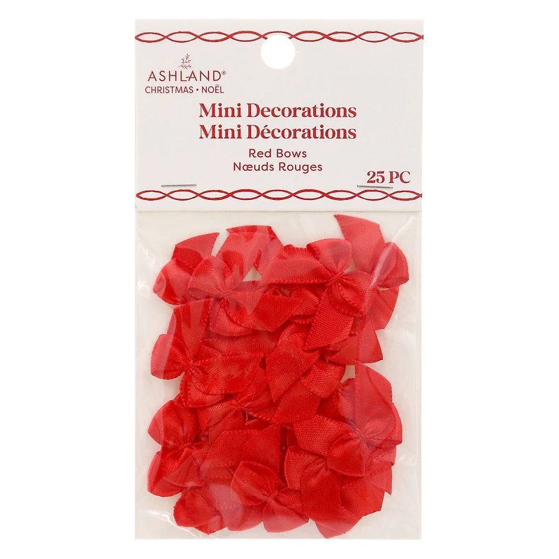 Mini Red Bow Decorations, 25ct. by Ashland®
