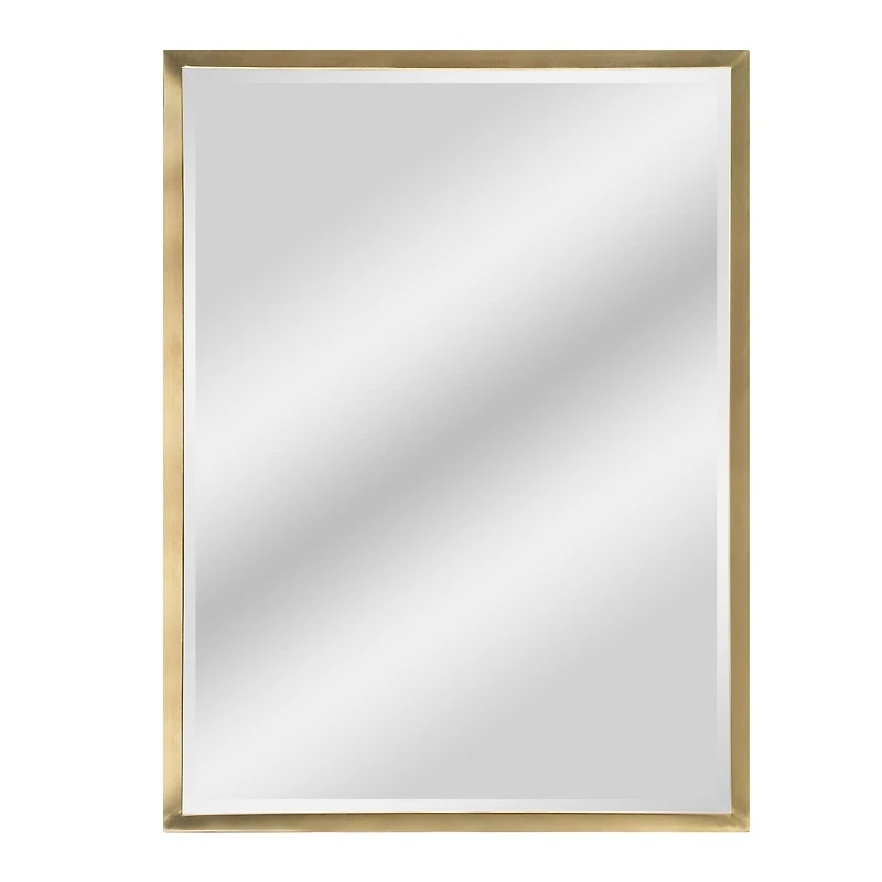 Head West Classic Gold Metal Framed Wall Mirror - 40" x 30"