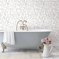 RoomMates Gray Tree Branches Peel & Stick Wallpaper