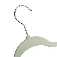 Honey Can Do Light Green Slim-Profile Non-Slip Velvet Hangers, 35ct.