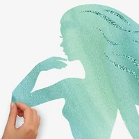 RoomMates Glitter Mermaid Peel & Stick Giant Wall Decals