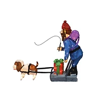 34" Rudolph the Red-Nosed Reindeer Yukon & Dog 3D Pre-Lit Yard Décor