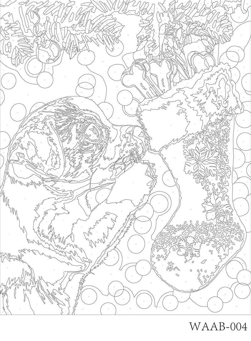 16" x 20" Puppy with Stocking Paint-by-Number Kit by Artist's Loft™