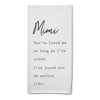 Mimi I've Loved You My Entire Life Cotton Twill Tea Towel Set