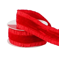 1.5" x 15ft. Red Ruffle Ribbon by Celebrate It®