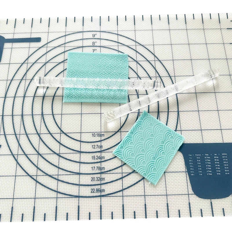 Leaf & Scallop Decorative Acrylic Roller Set by Makery™