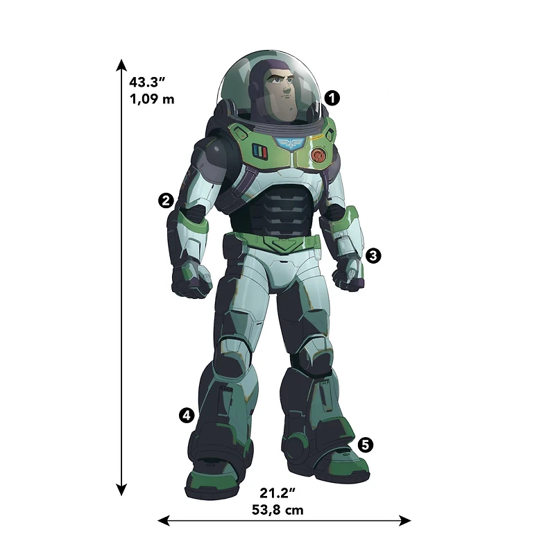 RoomMates Disney Pixar Lightyear Peel & Stick Giant Wall Decals