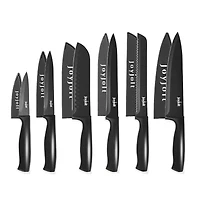 JoyJolt® Black Multipurpose Kitchen Knife Set