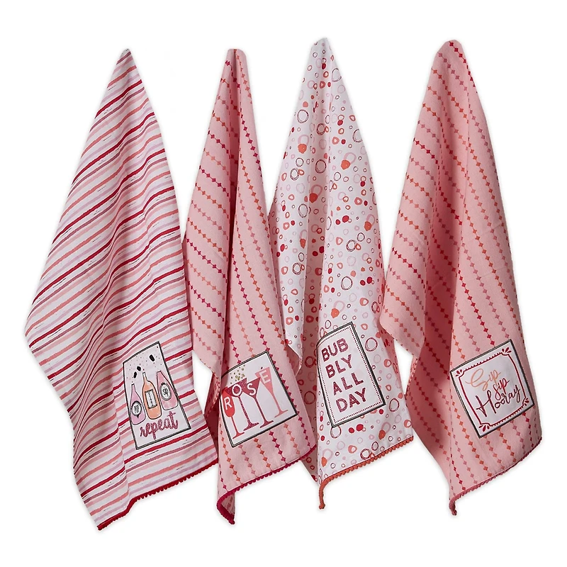 DII® Pop Fizz Sip Embellished Dishtowel Set