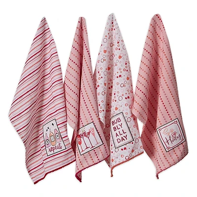 DII® Pop Fizz Sip Embellished Dishtowel Set