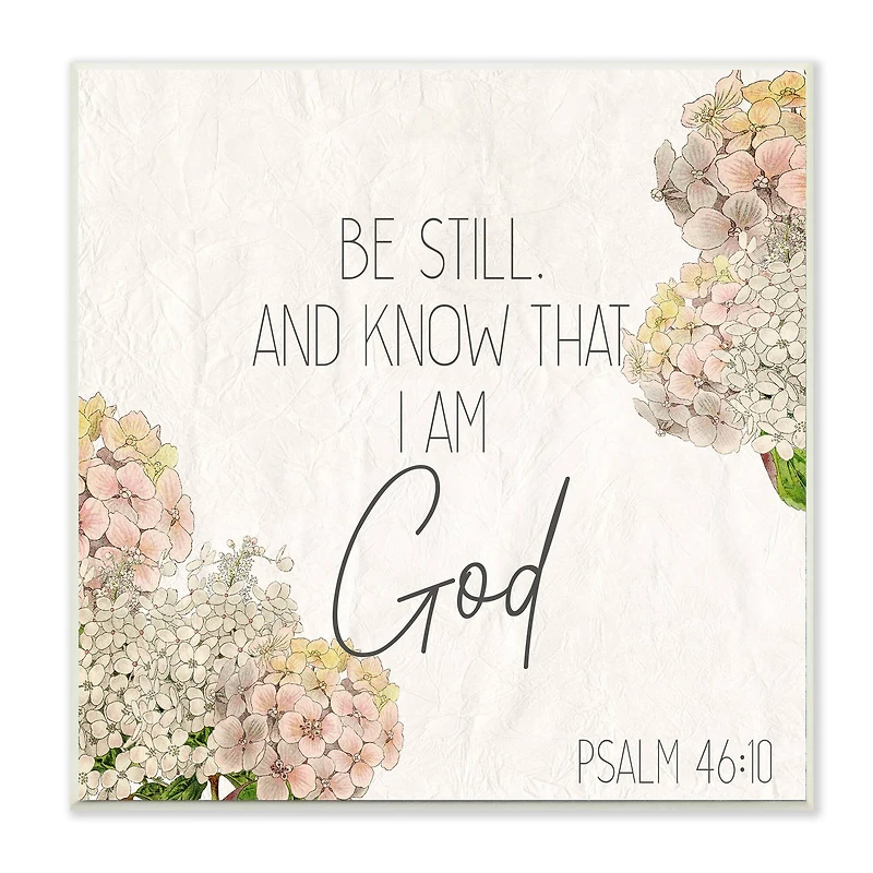 Stupell Industries Be Still Religious Wall Plaque