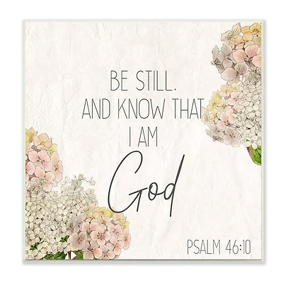 Stupell Industries Be Still Religious Wall Plaque