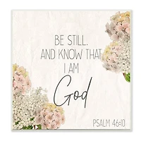 Stupell Industries Be Still Religious Wall Plaque