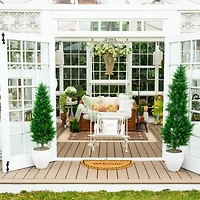 4ft. UV Resistant Artificial Cypress Tower Tree (Indoor/Outdoor)