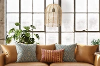 Hello Honey® Modern Boho Handwoven Rattan Pendant Light