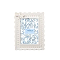 Flora Bunda® 4" x 6" Ivory Dragonfly Ceramic Frame