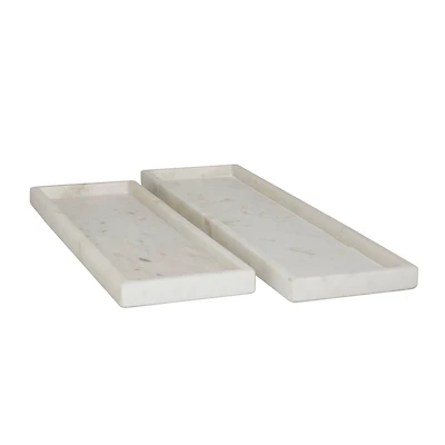 CosmoLiving by Cosmopolitan Marble Tray Set