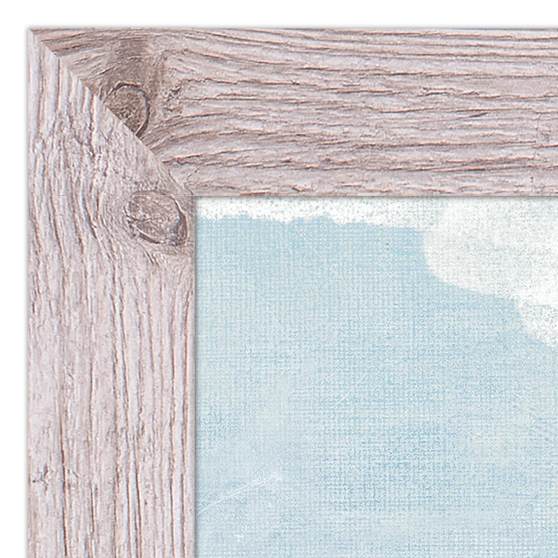 Abstract Mountains 20" x 30" Western White Framed Print