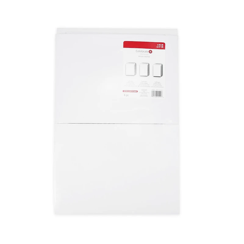 White Folded Gift Boxes Set by Celebrate It™