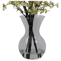 30" White Cherry Blossoms Arrangement in Vase 