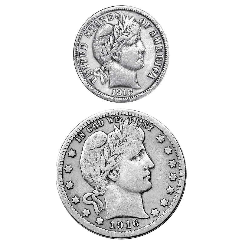 1916 Rare Historic Silver Coins