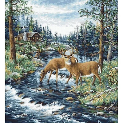 Luca-s Peaceful Morning Counted Cross Stitch Kit