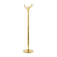 The Novogratz Gold Aluminum Contemporary Coat Rack, 69" x 15" x 15"