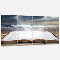 Designart - Jesus Bible at beach