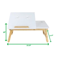 Mind Reader 21" Adjustable Laptop Coolpad Flip Top Laptop Desk