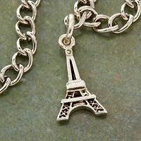 Charmalong™ Silver Plated Eiffel Tower Charm by Bead Landing™