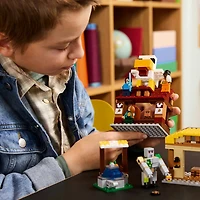 LEGO® Minecraft® The Ghast Balloon Village Attack, Gamer Gift Toy for Kids 21273