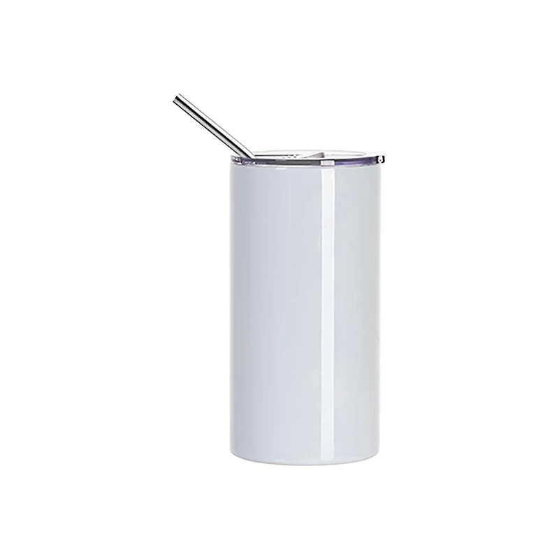 Craft Express 20oz. White Stainless Steel Mug with Slide Lid, 4ct.