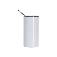 Craft Express 20oz. White Stainless Steel Mug with Slide Lid, 4ct.