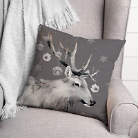Christmas Reindeer 18" x 18" Indoor/Outdoor Pillow