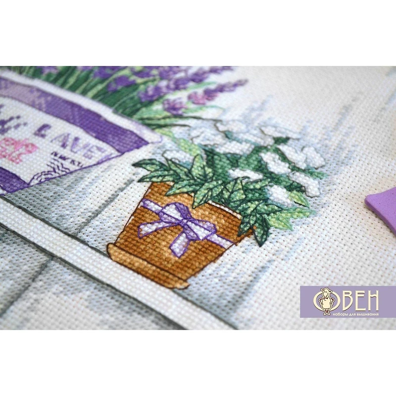 Oven Lavender Tenderness Cross Stitch Kit