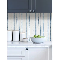 NuWallpaper Blue Indigo Drops Peel & Stick Wallpaper