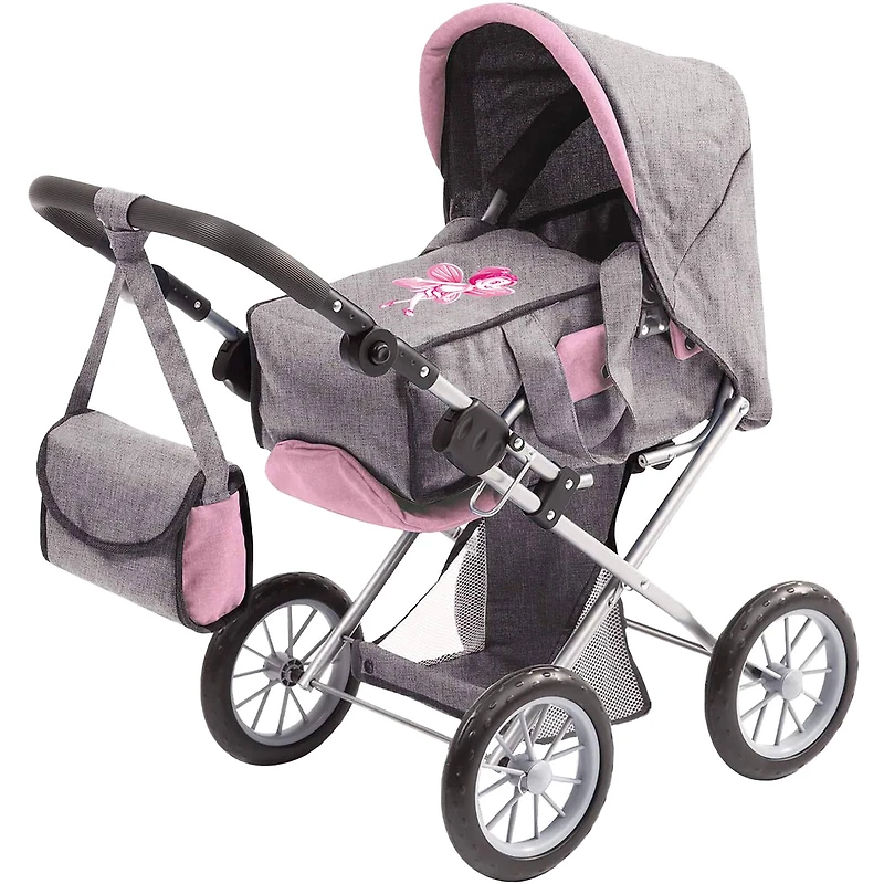 Bambolina Orlando Modern Doll Pram with Handbag
