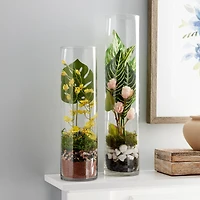 12 Pack: 14" Cylinder Glass Vase by Ashland™