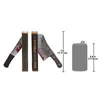 Design Toscano 11" Dead Read Bloody Zombie Sculptural Bookend Set