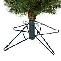 5ft. Pre-Lit Green Artificial Christmas Tree, Clear LED Lights